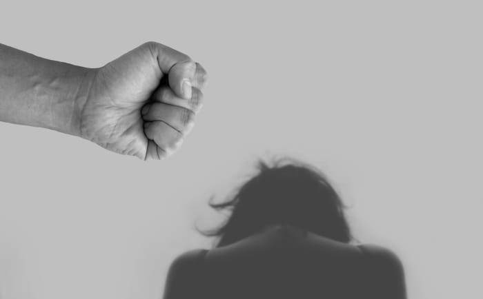 At what point can a female victim lawfully commit violence, including murder, against her assailant?