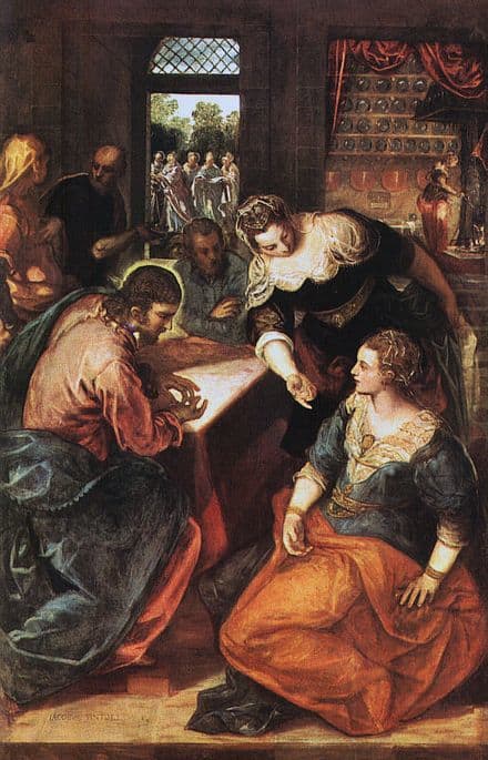 Martha complaining because Mary wasn't helping her with preparations.