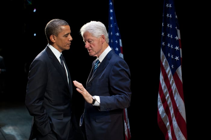 Barak Obama and Bill Clinton were both democratically elected twice to the post of the president of the USA. Donald Trump is the current president of the USA after beating Hilary Clinton in 2016.