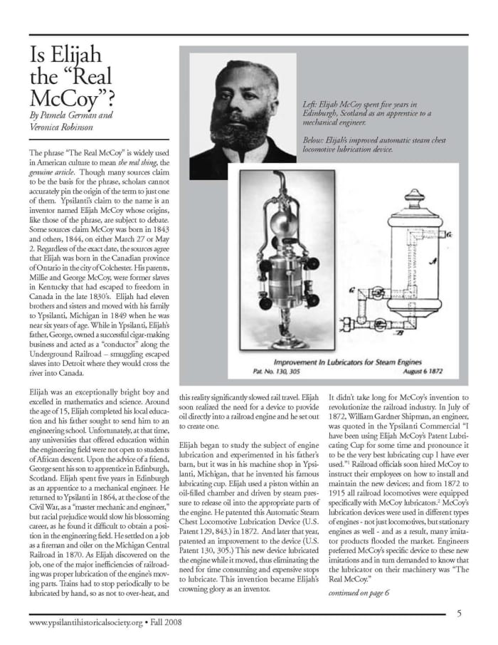 Elijah Mccoy The Real Mccoy Free Printable Activity Pages