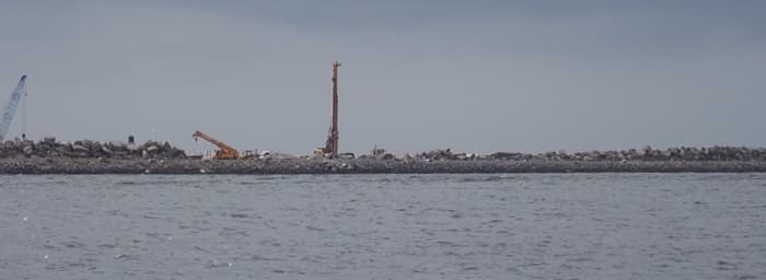 Eko-Atlantic City under construction, Lagos, Nigeria, 2011. Image by omar 180, courtesy Wikimedia Commons.