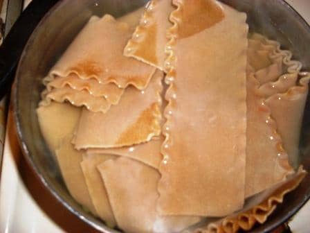 Recipe for How to Make the Best Healthier Beef Lasagna : boil the lasagna pasta and drain well