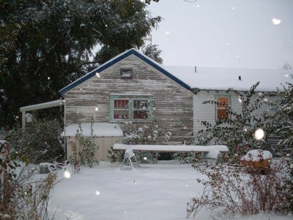 This was the house in which I used most of these ideas. The original section was built in 1925, during a sugar beet factory boom in northeastern Colorado. Killer blizzards are common in this region.