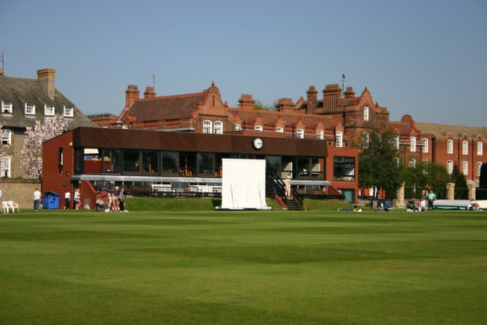 The pavilion at Fenner's cricket ground, Cambridge