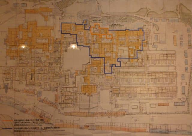 Tamozawa Villa - Orange: the frame from Akasaka. Blue: the extension.
