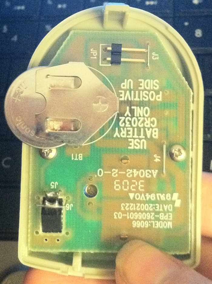 Install the battery by simply inserting it into the clip on the circuit board.