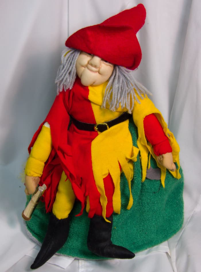 This figure from his altar transforms into another figure completely to tell a story. Perfect imagery for him.