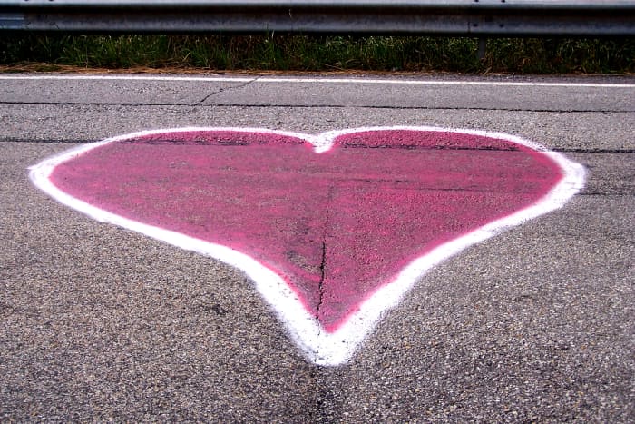 I've been getting a lot of hateful comments lately, yet my Legba stands by me. I found this heart at as close as he could do to a crossroads in a pinch. So thanks to Ezili as well. You have every right to your opinions but I ask that you respect mine