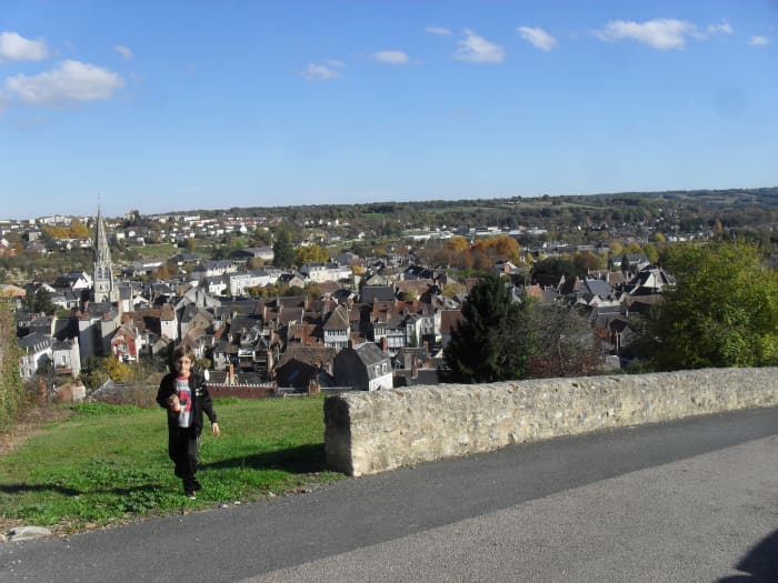 Argenton sur Creuse seen from the Bonne Dame Chapel