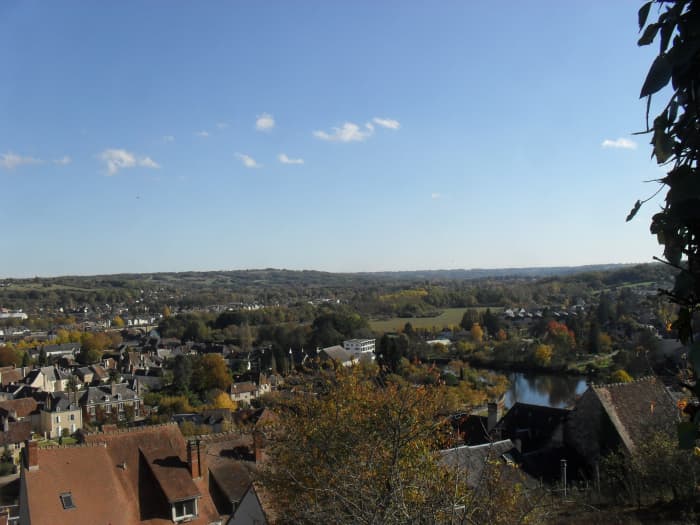 Argenton sur Creuse seen from the Bonne Dame Chapel