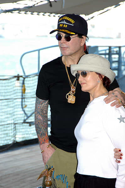 Sharon Osborne with husband Ozzy. Sharon has kept her weight off after LapBand surgery, with no apparent serious side effects.