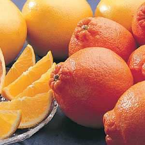 Tangelos, also called Honeybells, peel easily and are among the sweetest of the citrus fruits.