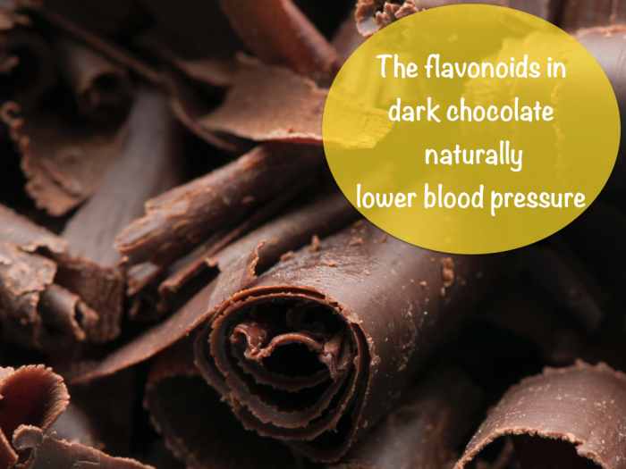 Fact: According to the Journal of American Medicine (JAMA), eating half an ounce of dark chocolate every day may help lower blood pressure.