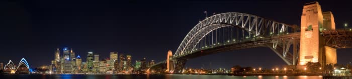 Producing panoramic images such as this Sydney Bridgephoto is a CPU intensive task, and needs a powerful processor.
