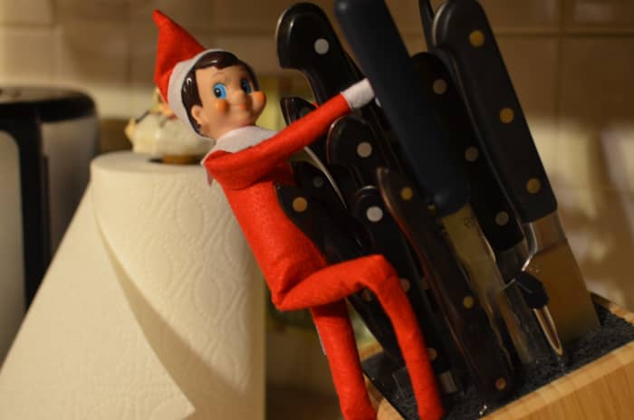 It was bound to happen. If you don't check references, a bad elf is bound to slip through. This one plays with knives.
