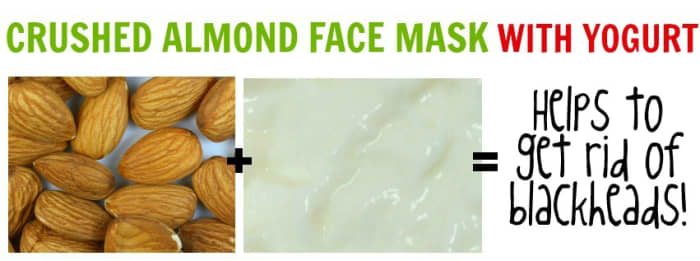 You can either use powdered almonds or soaked and grinded almonds for the blackhead eradicating face mask. Couple with yogurt for best results!