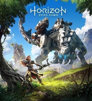 This is the cover art for Horizon Zero Dawn. The cover art copyright is believed to belong to Guerrilla Games / Sony Interactive Entertainment.