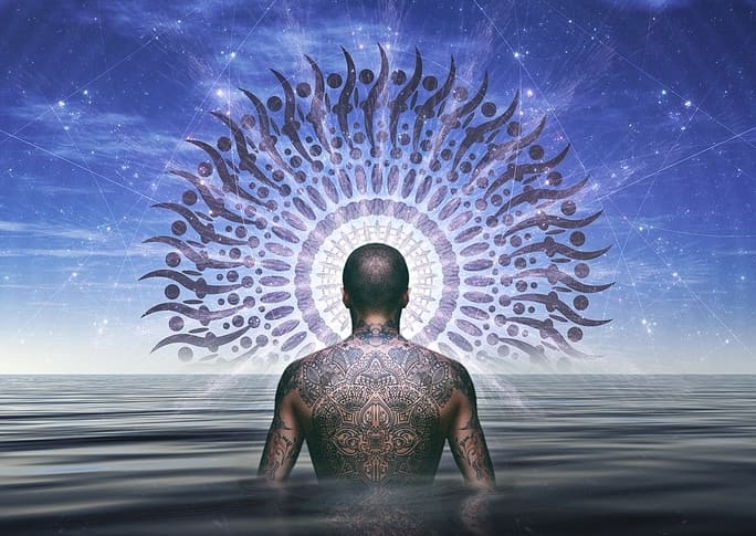 An image conveying spiritual growth and awareness, which giving Reiki as well as receiving it, are known to inspire