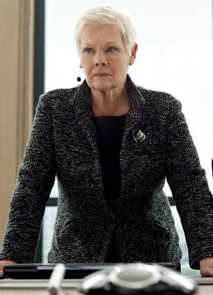 M, James Bond's boss at MI6, played by Judi Dench in the last several Bond films. She didn't survive in Skyfall.