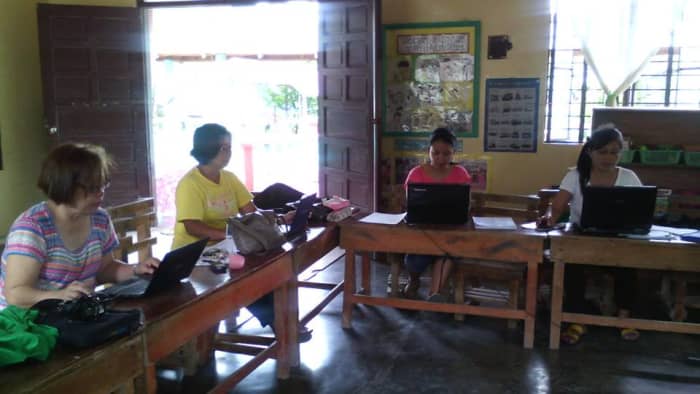 The Grade III Test Constructors of DepEd - San Felipe, Zambales namely Mrs. Marites A. Trapsi, Master Teacher I; Mrs. Marilyn F. Funiestas, Teacher III; Ms. Ronalee A. Rosales, Teacher I; and Mrs. Daisy F. Piocos, Master Teacher I.