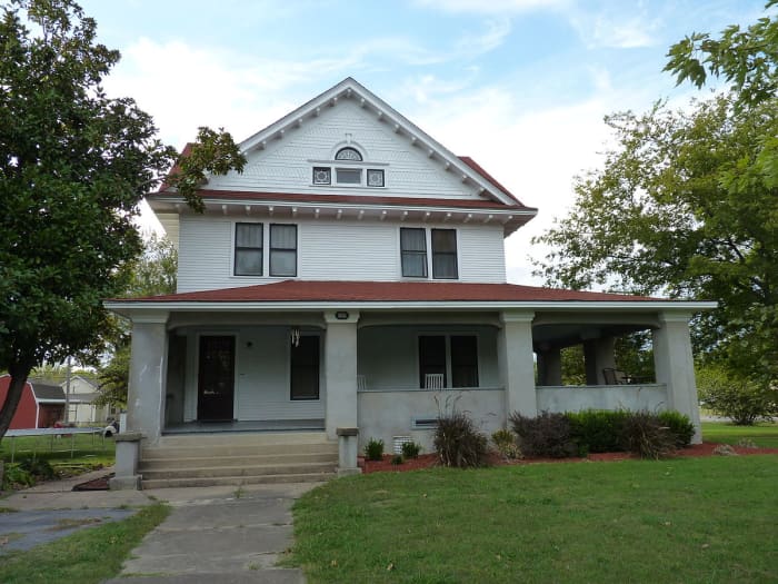 Hogue House in Chelsea, Oklahoma is on the National Register of Historic Places. Built from the Saratoga model in the SEARS catalog in 1912, it is thought to be the first SEARS kit home in Oklahoma.