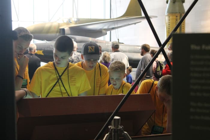 On Tuesdays, STEM campers visit the Air and Space museum.