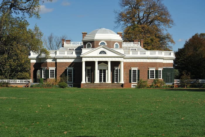 Jefferson's primary residence, Monticello, is located in Virginia. Here he wrote many of his books.