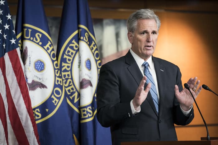 Republican House Minority Leader Kevin McCarthy has been gradually working to build support for a conservative climate change plan.