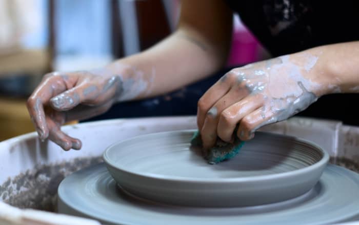 You can set up your own pottery studio at home even if money and space are tight!