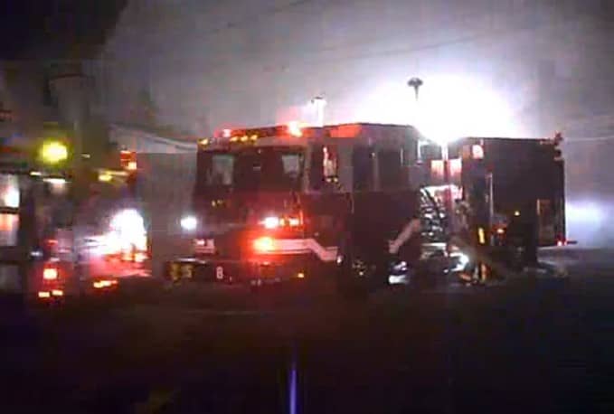 Reynoldsville firefighters respond to the residence of Jody Offutt. Photo courtesy of Reynoldsville Fire Department.