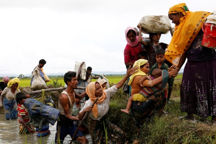 Courtesy of Mohammad Ponir Hossain/Reuters. No country wants to be associated with Nazi Germany, and yet as in the Rohingya crisis in Myanmar, it hasn't stopped them from doing so.