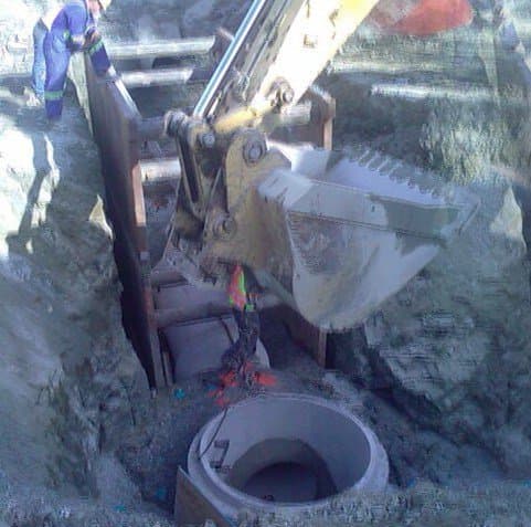 You can see that they are buried deep in the ground and most people only see the manhole cover that sits on the top