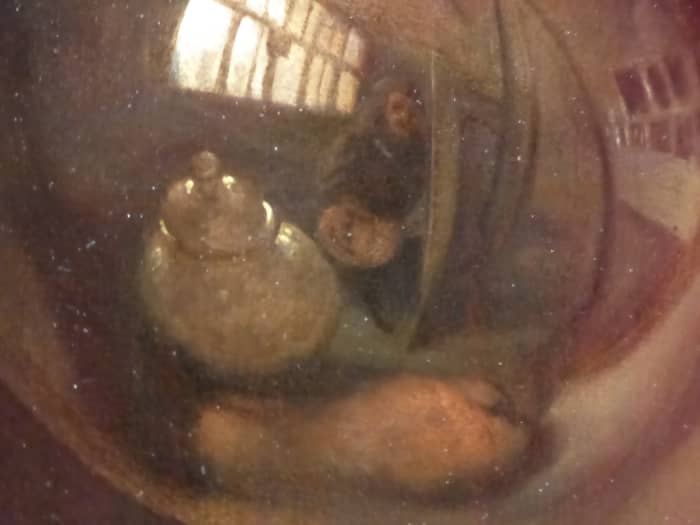 Pieter Gerritsz van Roestraten, 'A Vanitas,' detail. Copyright image Frances Spiegel with Permission from Royal Collection Trust. All rights reserved.