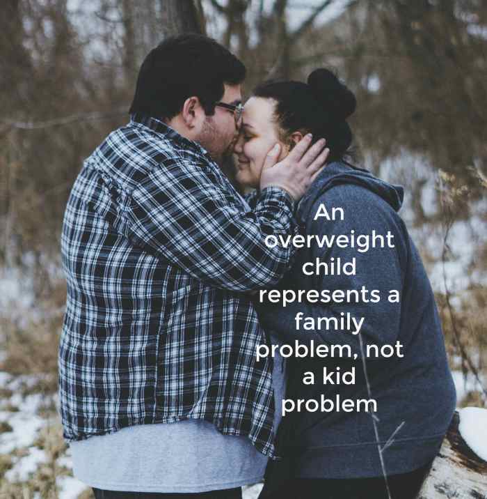 Parents of obese kids need to acknowledge their role in creating the problem and in solving it.
