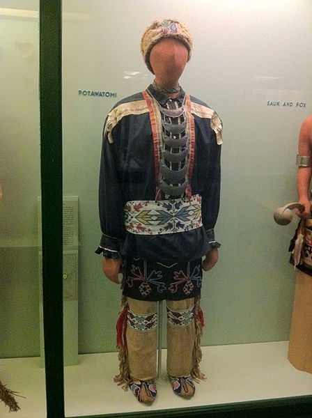 Potawatomi Clothing at the Field Museum, Chicago, Illinois. This is what the original Tonto in the first written manuscripts would have worn.