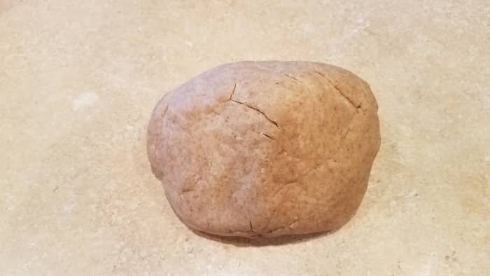 Next, I dumped it on my counter and mixed it with my hands until it was thoroughly combined and soft.