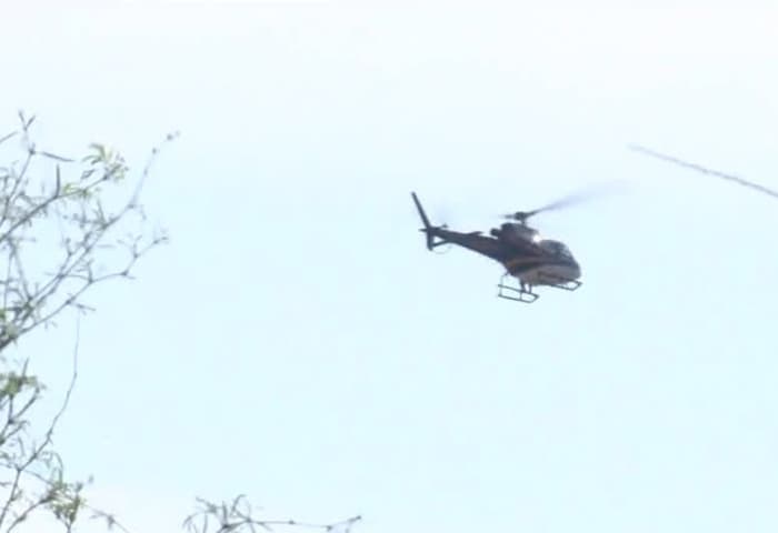 The aerial search for endangered missing person Sarah Galloway in Picture Rocks, near Tucson, in March 2019.