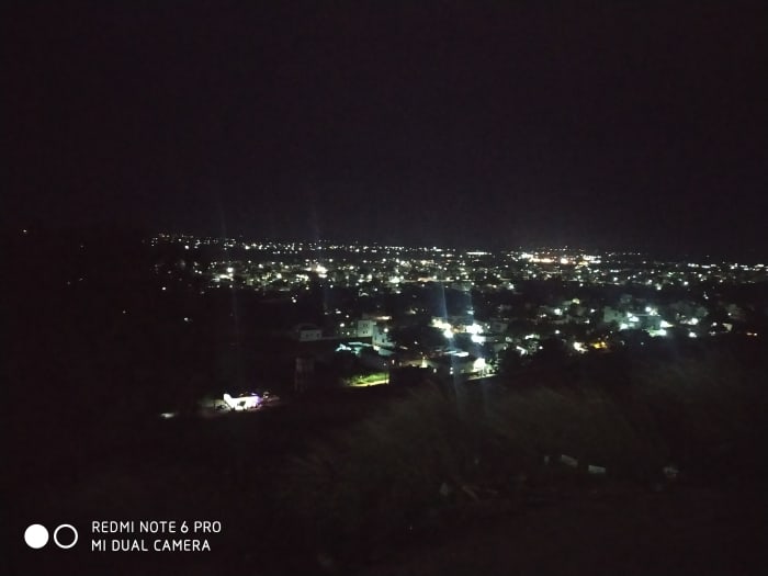 Nighttime View of Kovilpatti From Kathiresan Hill