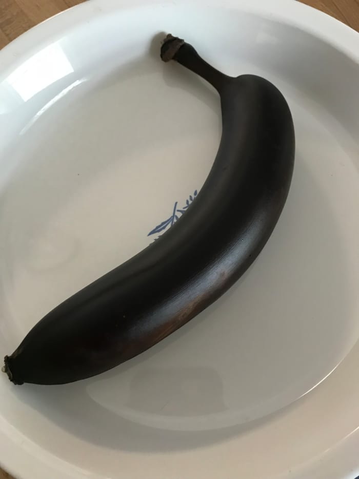 I know it seems odd, but a roasted banana adds a depth of flavor and character to the pie that the sweet potatoes play well off of.