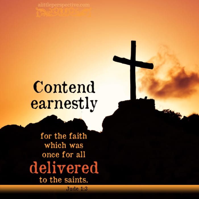 The Word needs no defense, we need to contend with those who pervert the Word.