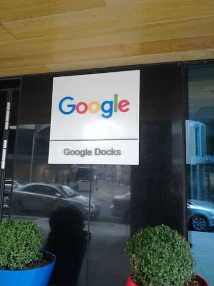The entrance of a Google building in Dublin. Google is not only a search engine, but also a conglomerate of different services. The same, Alibaba is successful not only for their online commercial platform, but also for other products.