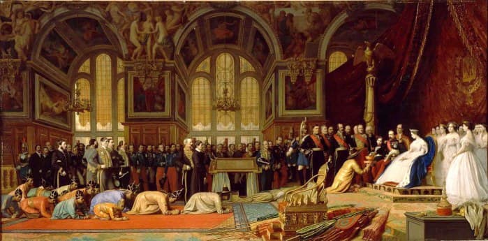 Napoléon III brought a new élan to French colonial expansion, as shown here by Siamese ambassadors presenting themselves to him.