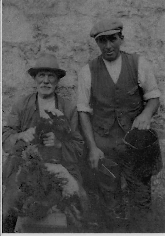 It’s felt that this photo was posed for a book-cover re-issue because, although Winster (seated with sheep) championed the wool trade in the town, he usually avoided any contact with sheep unless they were presented to him cooked on a plate.