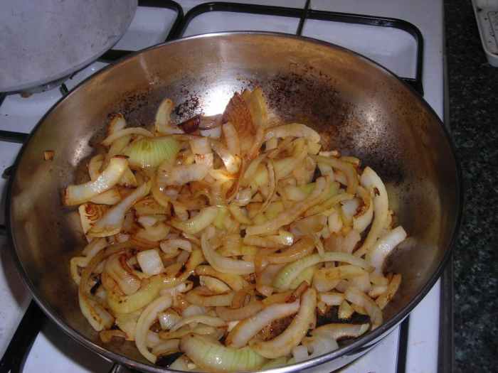 Onions frying