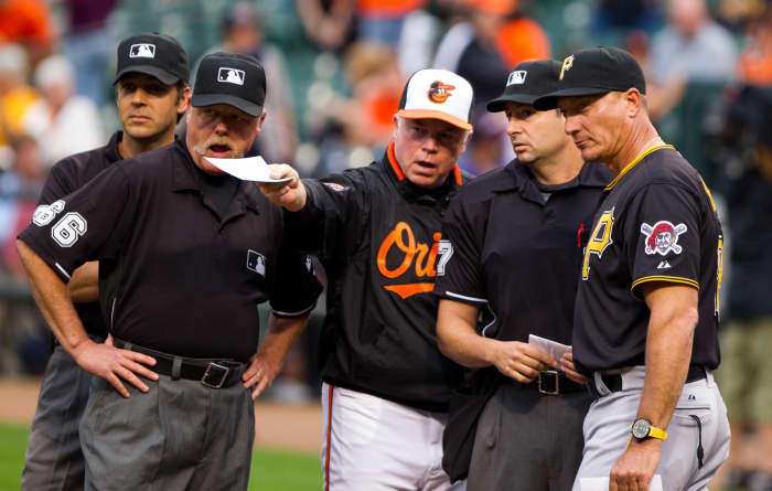 Before every baseball game, managers or coaches exchange lineup cards. Included is a No. 9 hitter, who isn't expected to be a source of significant offensive production.