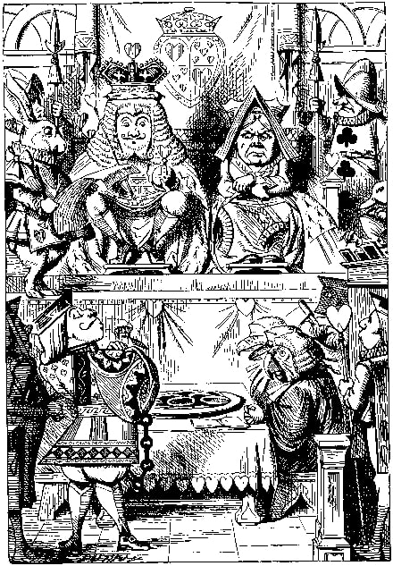 The Queen of Hearts 'Off with his Head!' from Lewis Carroll's 'Alice's Adventures in Wonderland'