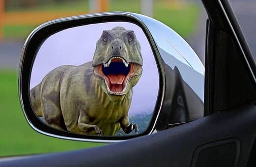 Do you feel that you are behind the times? Take a look in the rear view mirror—do you see a dinosaur?