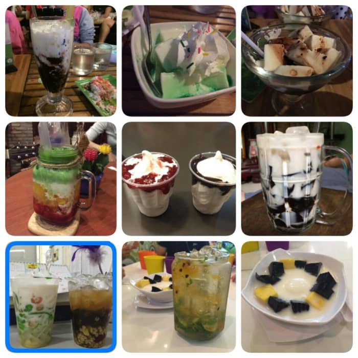 You can sit around on plastic chairs and enjoy such a nutrient-rich and eye-catching glass of Che