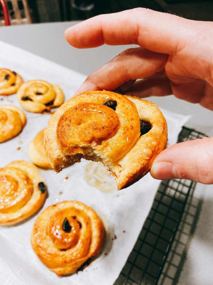 However, my husband cannot wait to try one! The Danish is very light and delicious! 