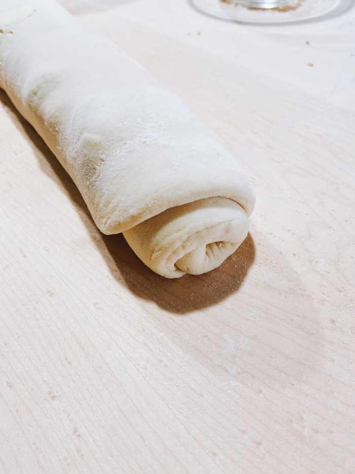 Note: I cut the edges of the roll. 